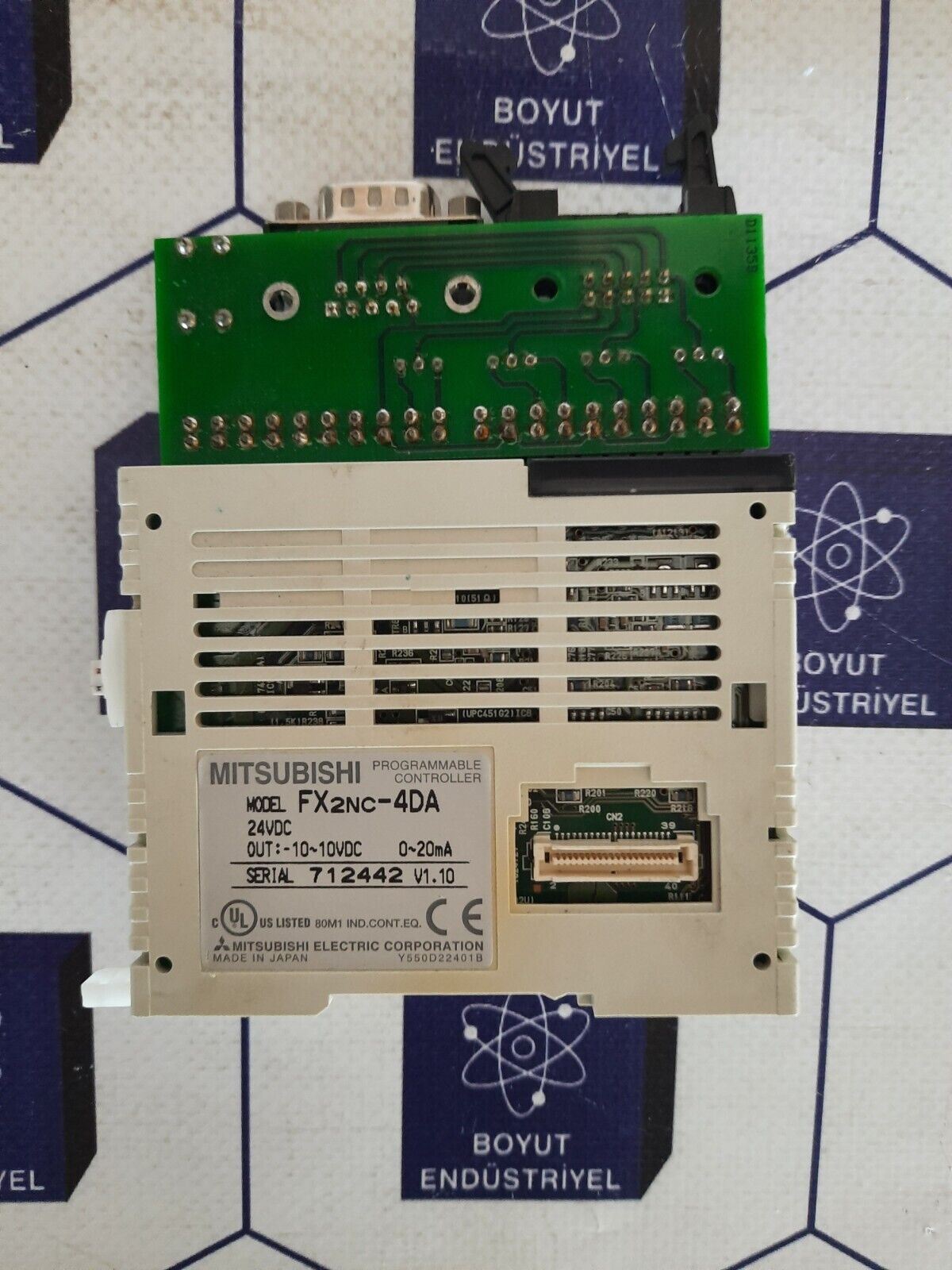 MITSUBISHI FX2NC-4DA PROGRAMMABLE CONTROLLER (broken plastic cover)