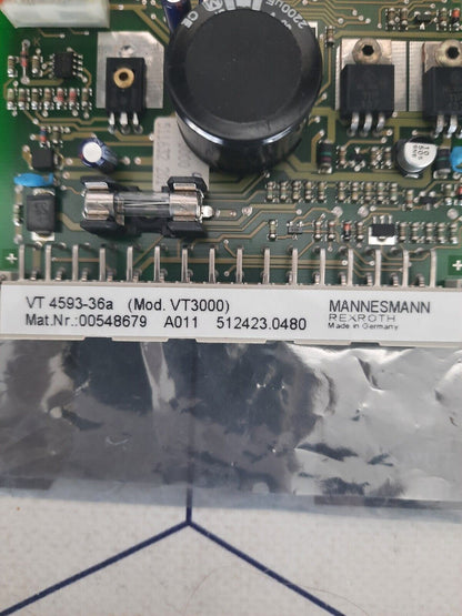 REXROTH Hydraulic Amplifier VT 4593-36A (MOD.VT3000) 00548679 A011 512423.0480