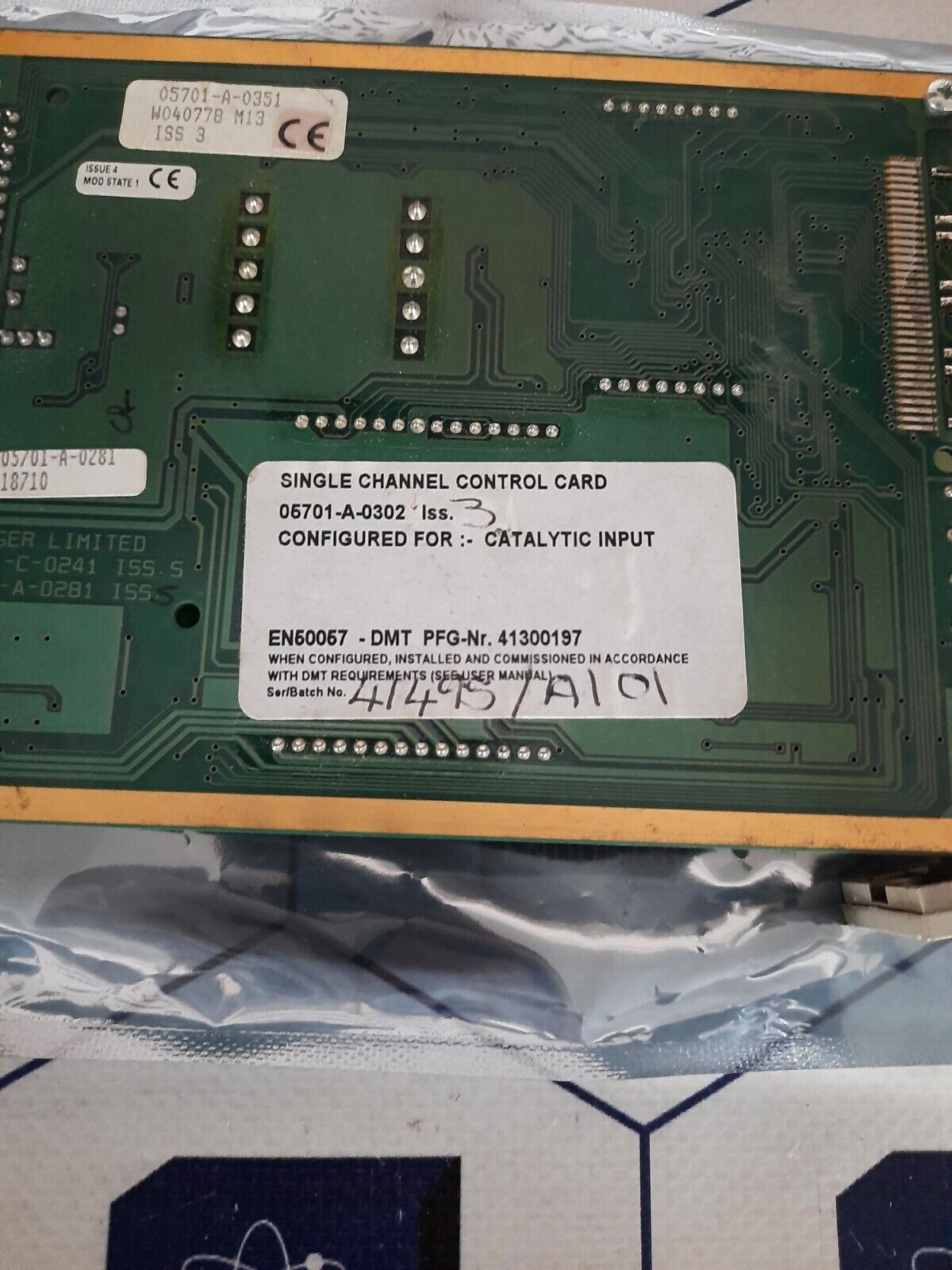 SIEGER 05701-A-0302 ISS3 SINGLE CHANNEL CONTROL CARD