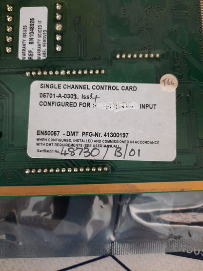 SIEGER 05701-A-0302 ISS4 SINGLE CHANNEL CONTROL CARD