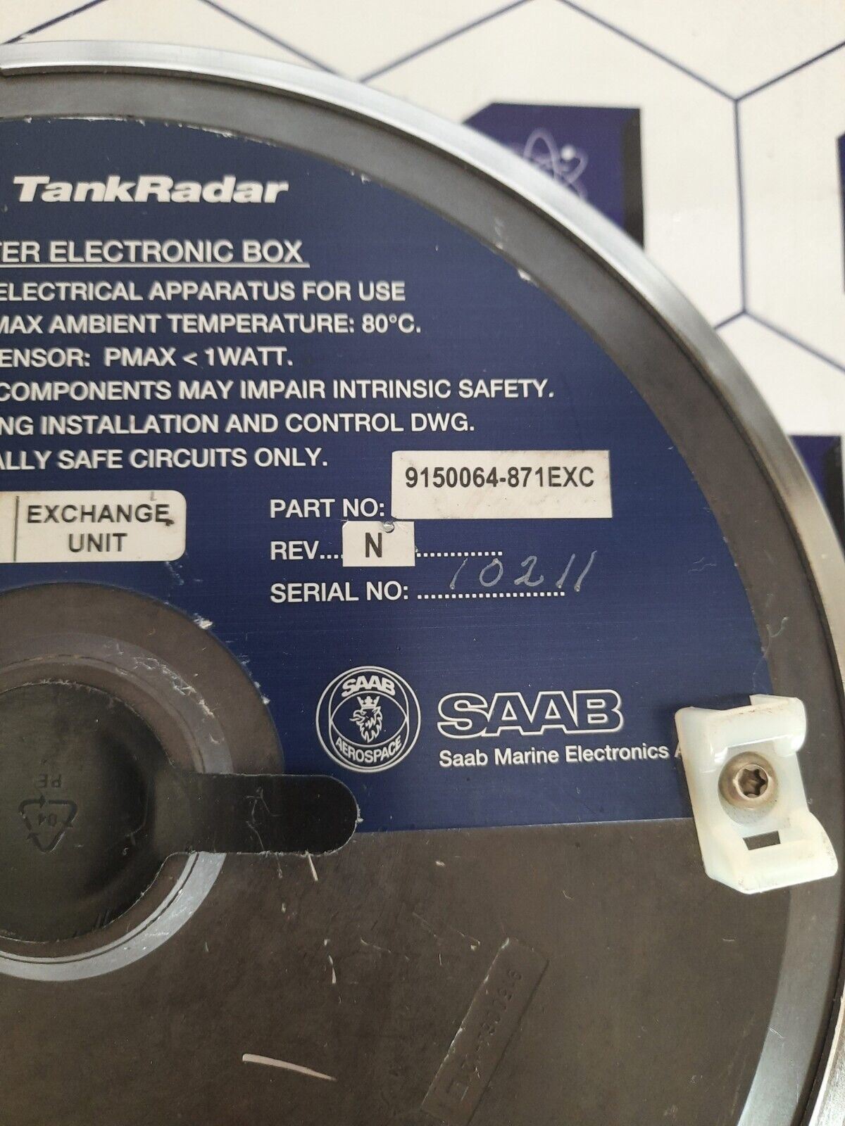 SAAB TANKRADAR 9150064-871exc TRANSMITTER ELECTRONIC BOX 9150064-871 exc