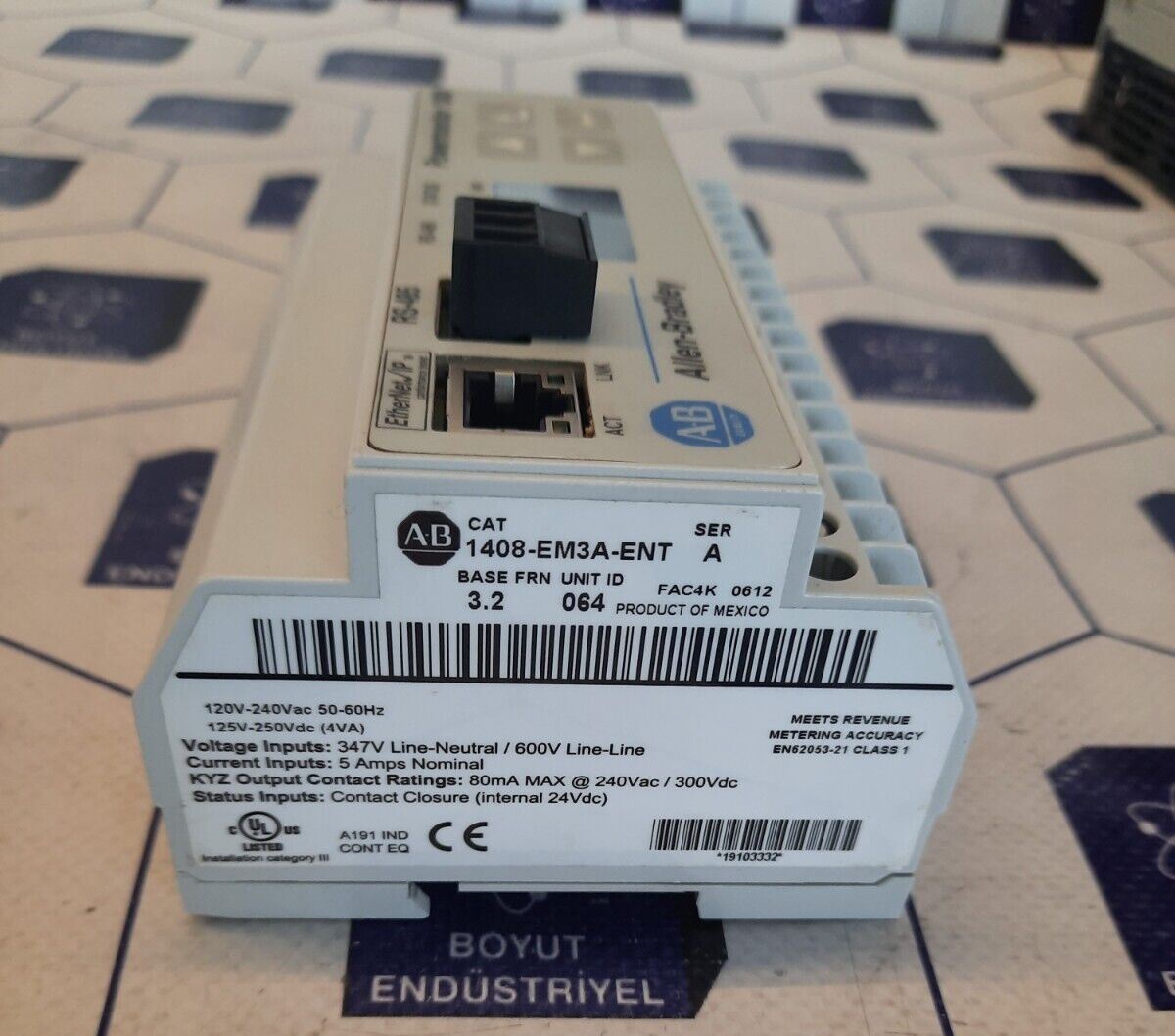 Allen Bradley 1408-EM3A-ENT Series /A PowerMonitor 1000 EM3 Serial/Ethernet