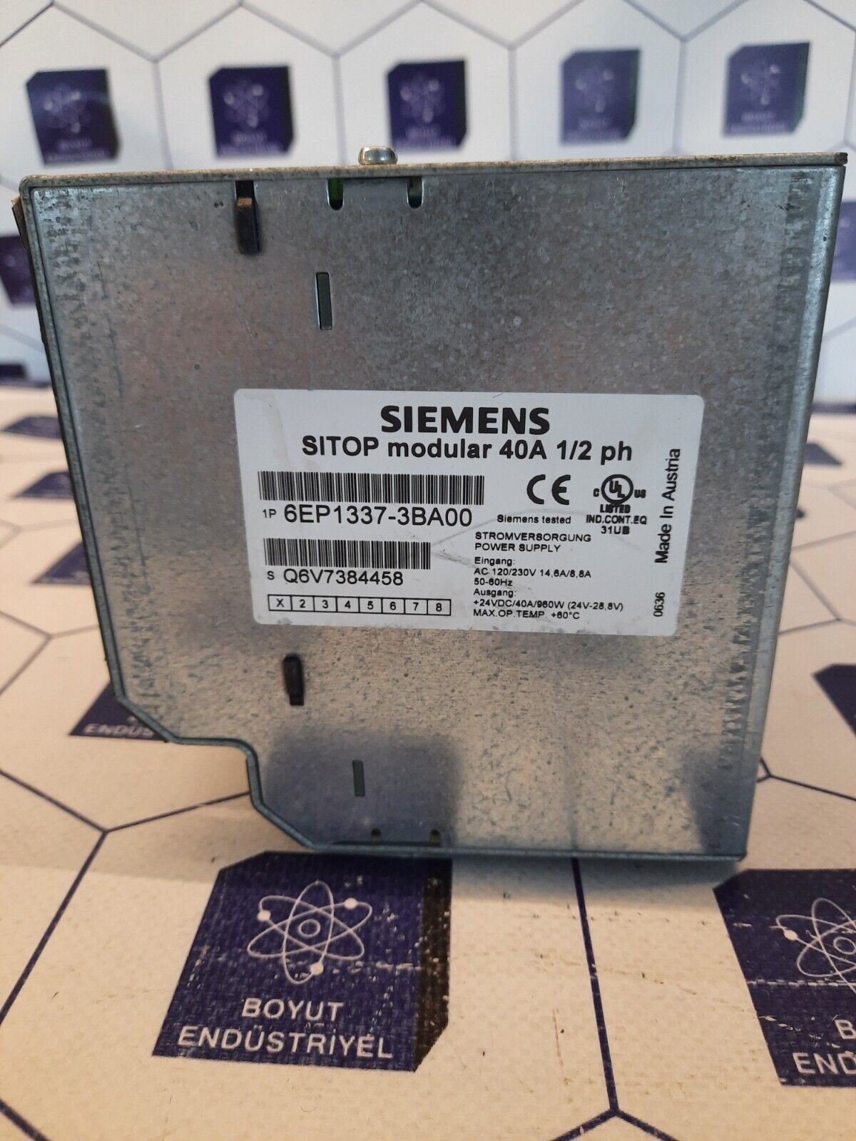 SIEMENS  6EP1337-3BA00 - SITOP MODULLER 40A 1/2 ph