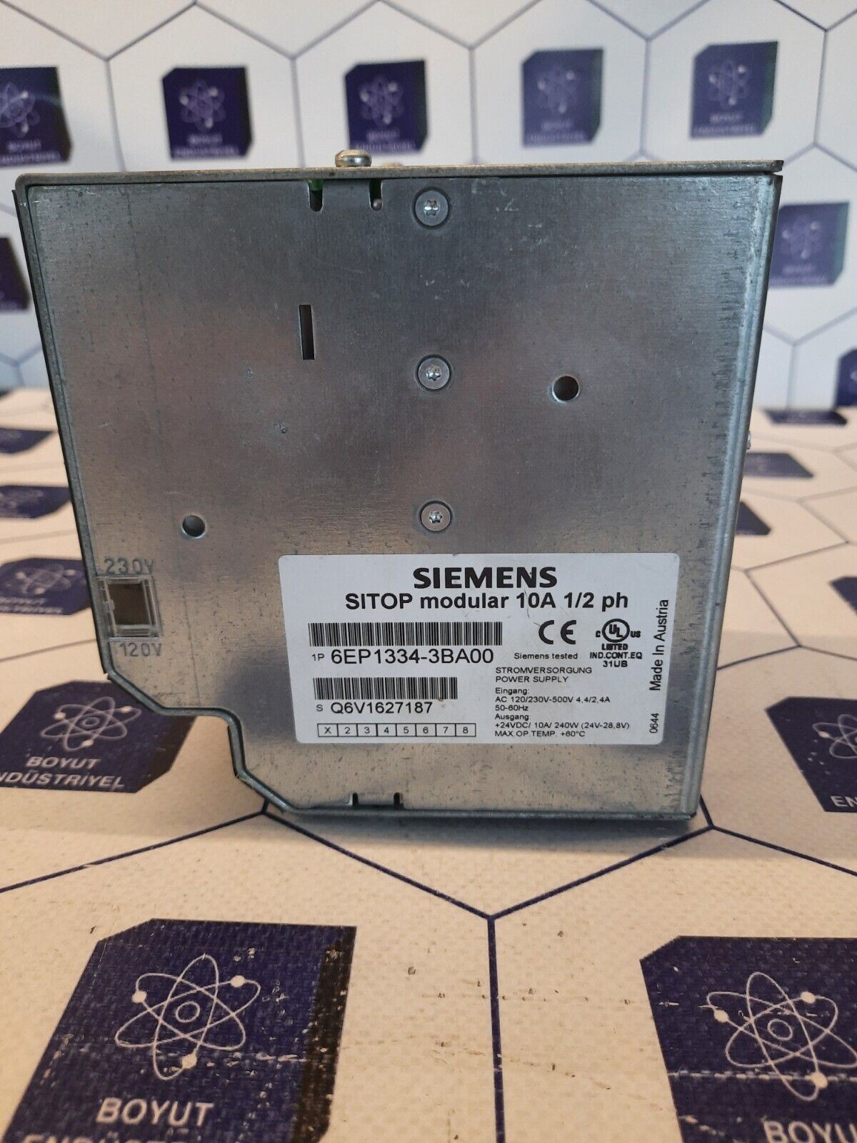 SIEMENS 6EP1334-3BA00 POWER SUPLY 10A 1/2ph