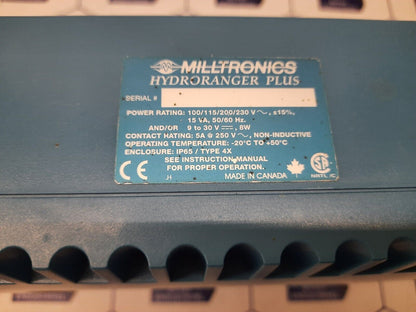 SIEMENS MILLTRONICS HYDRORANGER PLUS P/N 24250702 POWER RATING 100/115/200/230V