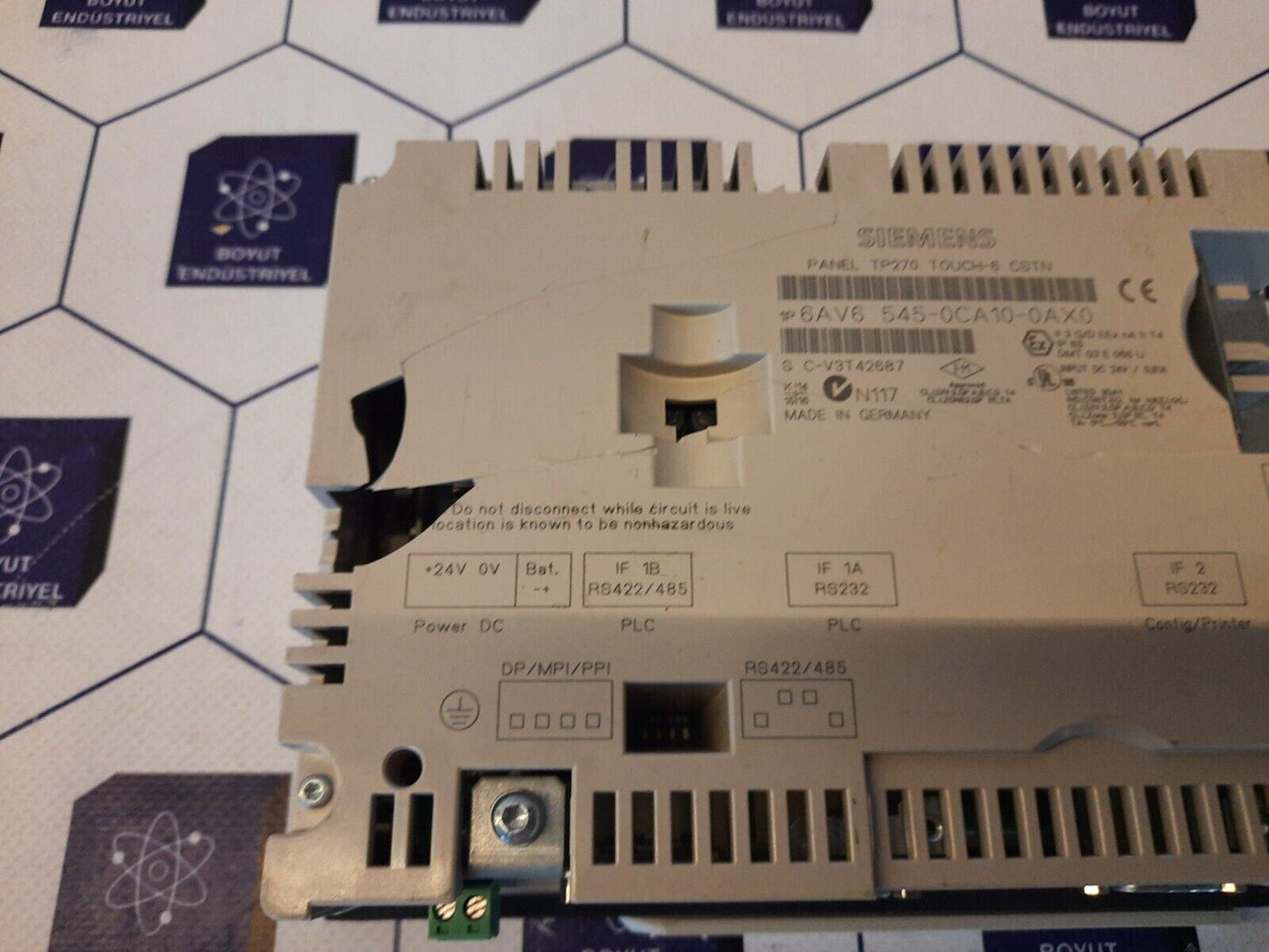 SIEMENS  6AV6 545-0CA10-0AX0 PANEL TP270 TOUCH-6