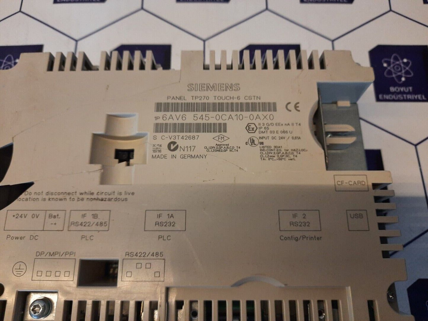 SIEMENS  6AV6 545-0CA10-0AX0 PANEL TP270 TOUCH-6