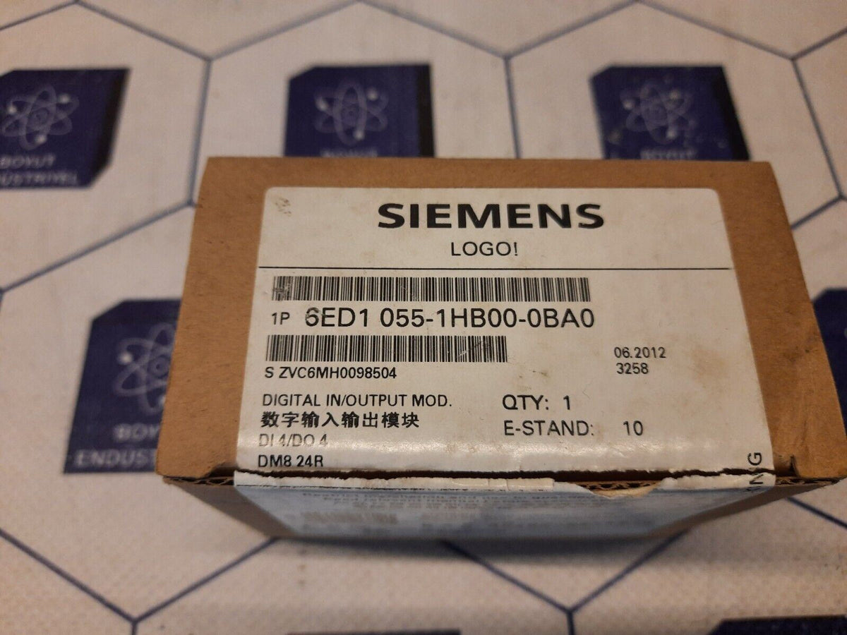 SIEMENS 6ED1 055-1HB00-0BA0 LOGO DIGITAL IN/OUTPUT MOD.
