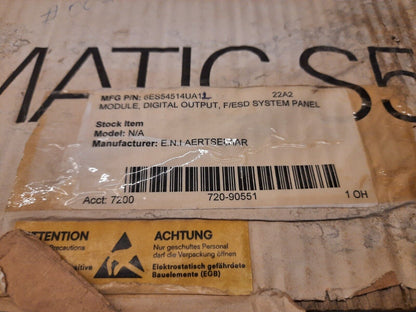 SIEMENS 6ES5451-4UA12  MODULE DIGITAL OUTPUT F/ESD SYSTEM PANEL