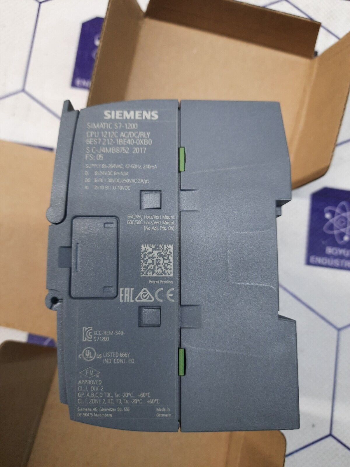 SIEMENS  6ES7 212-1BE40-0XB0 CPU MODULE