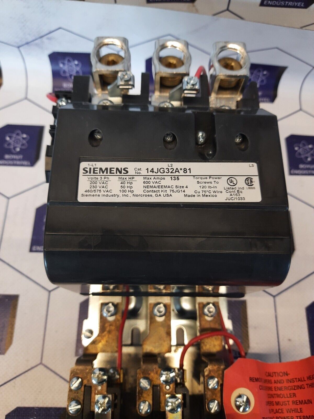 SIEMENS 14JG32AA81 NEMA SIZE 4 STARTER