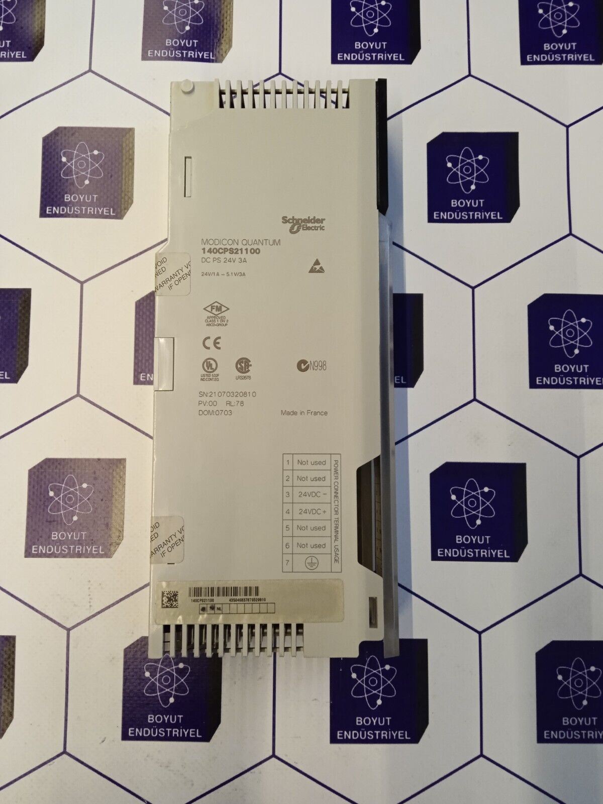 SCNEIDER  140CPS21100 MODICON QANTUM DC PS 24V 3A