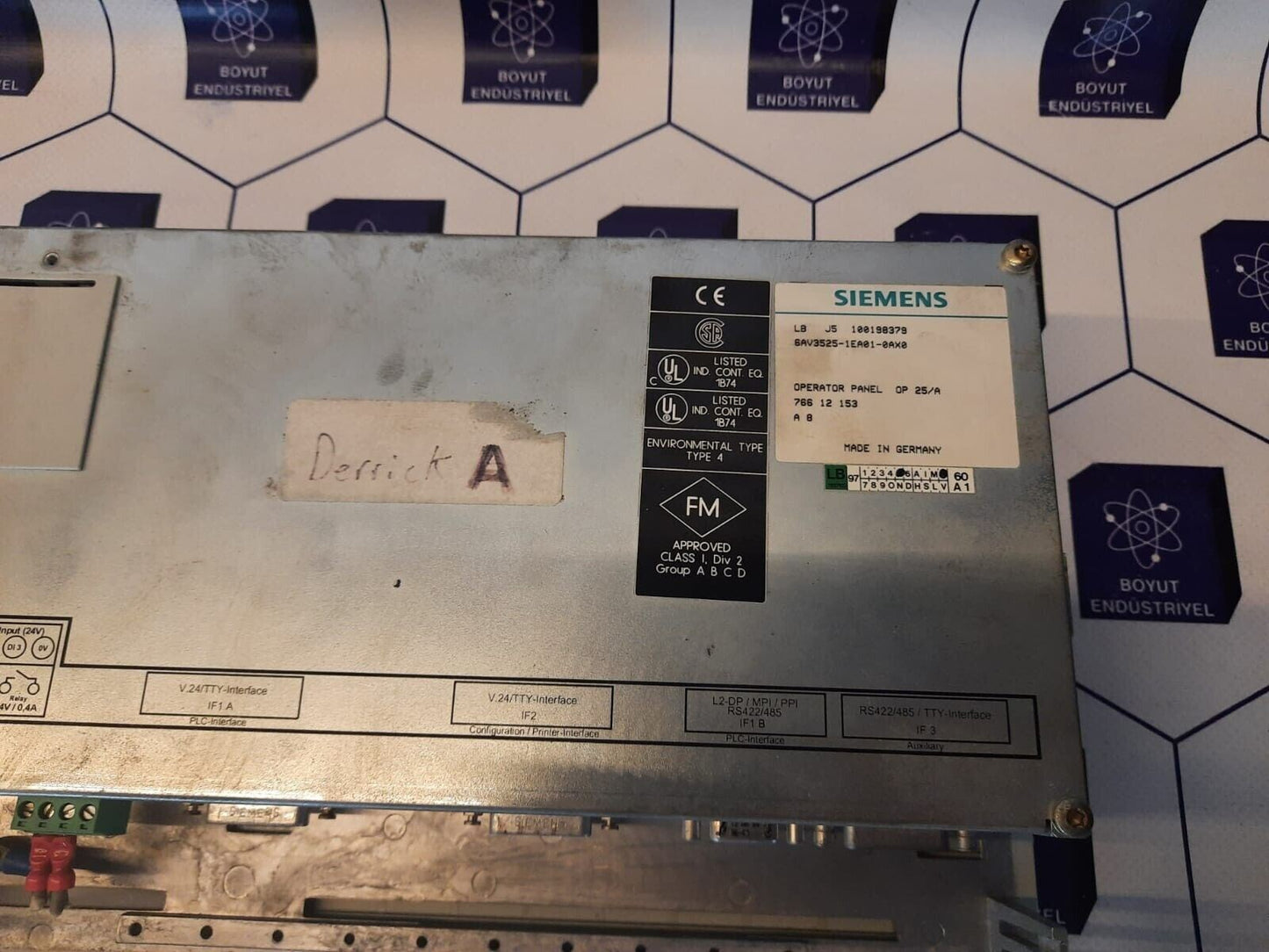 SIEMENS 6AV3525-1EA01-0AX0 OPERATOR PANEL 25/A