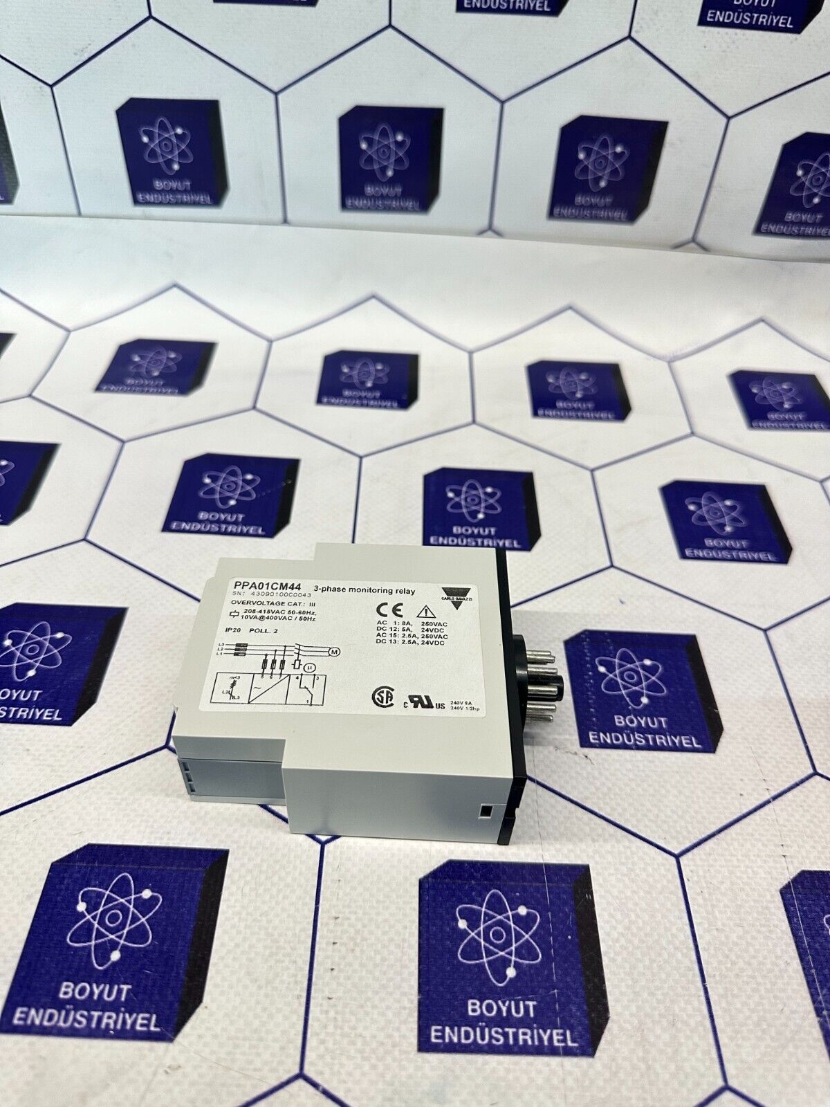CARLO GAVAZZI 3 PHASE MONITORING RELAY PPA01CM44
