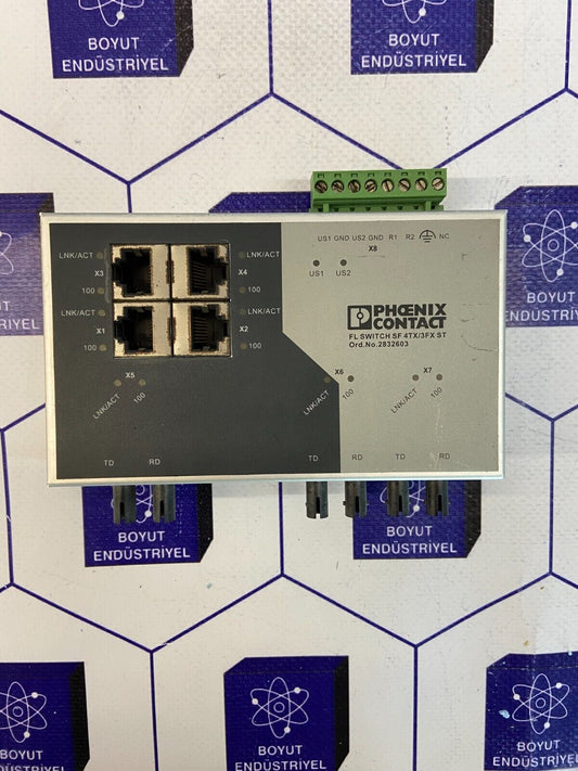 PHOENIX CONTACT  FL SWITCH SF 4TX/3FX ST  ORD NO: 2832603