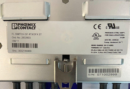 PHOENIX CONTACT  FL SWITCH SF 4TX/3FX ST  ORD NO: 2832603