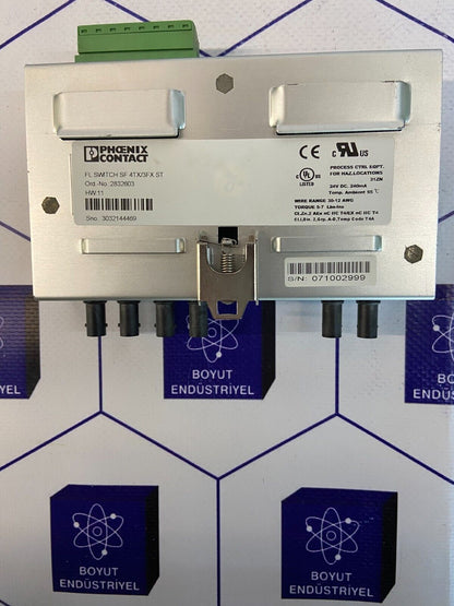 PHOENIX CONTACT  FL SWITCH SF 4TX/3FX ST  ORD NO: 2832603