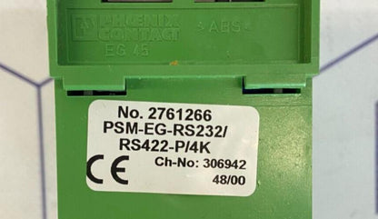 PHOENIX CONTACT 2761266 PSM-EG-RS232/RS422-P/4K NO: 2761266