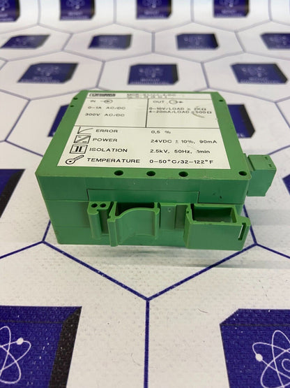 PHOENIX CONTACT CURRENT TRANSFORMER MCR-S1/U/I-4/DC ART NO: 2808433