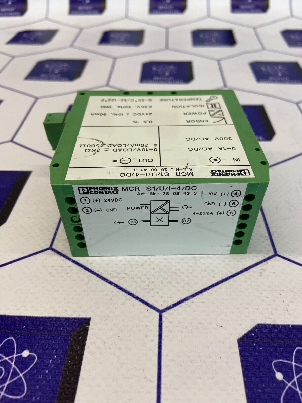 PHOENIX CONTACT CURRENT TRANSFORMER MCR-S1/U/I-4/DC ART NO: 2808433