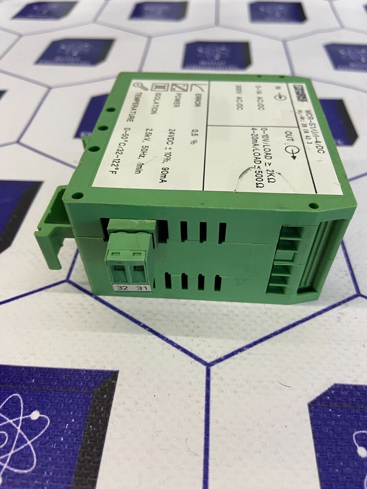 PHOENIX CONTACT CURRENT TRANSFORMER MCR-S1/U/I-4/DC ART NO: 2808433