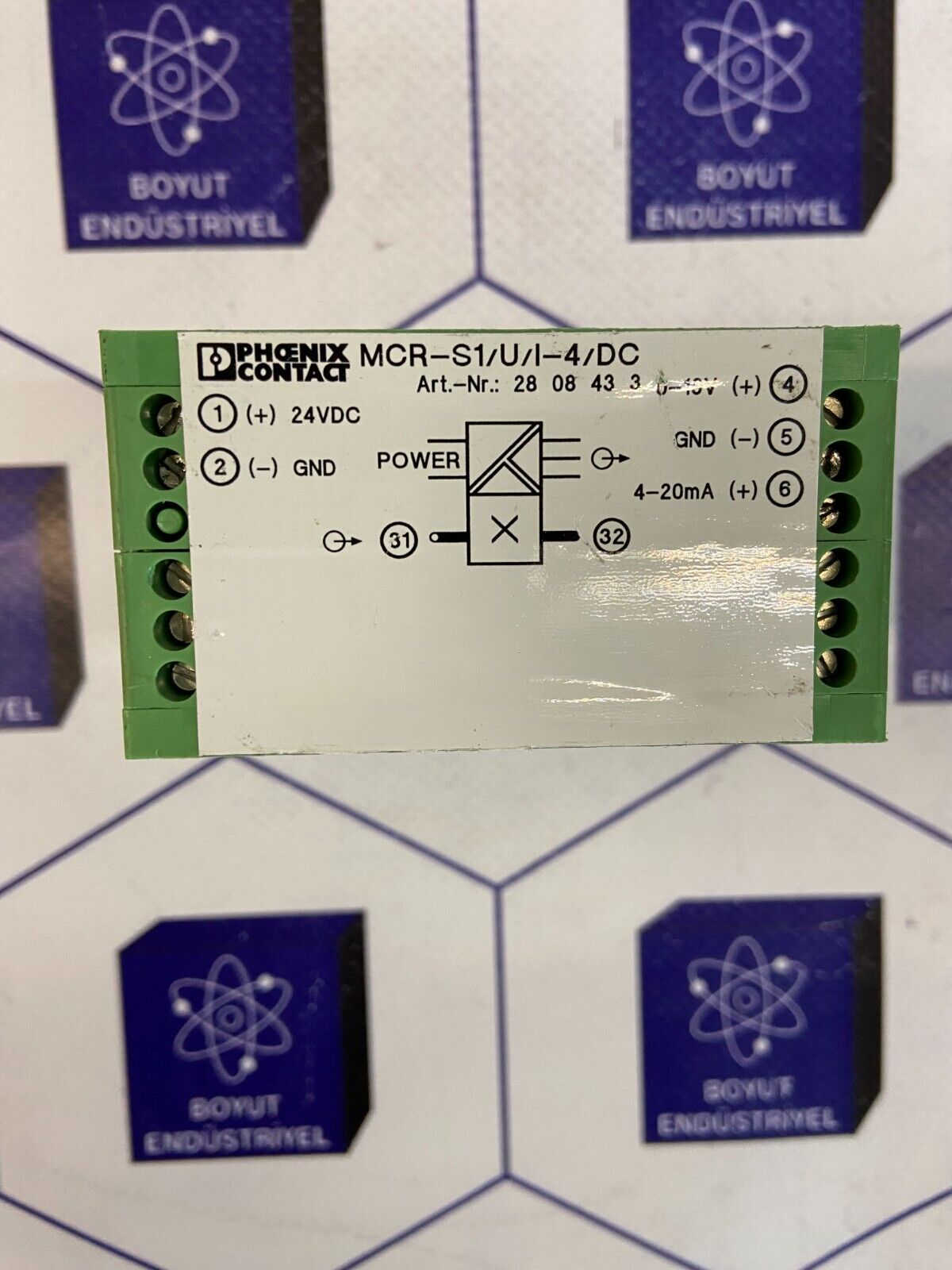 PHOENIX CONTACT CURRENT TRANSFORMER MCR-S1/U/I-4/DC ART NO: 2808433