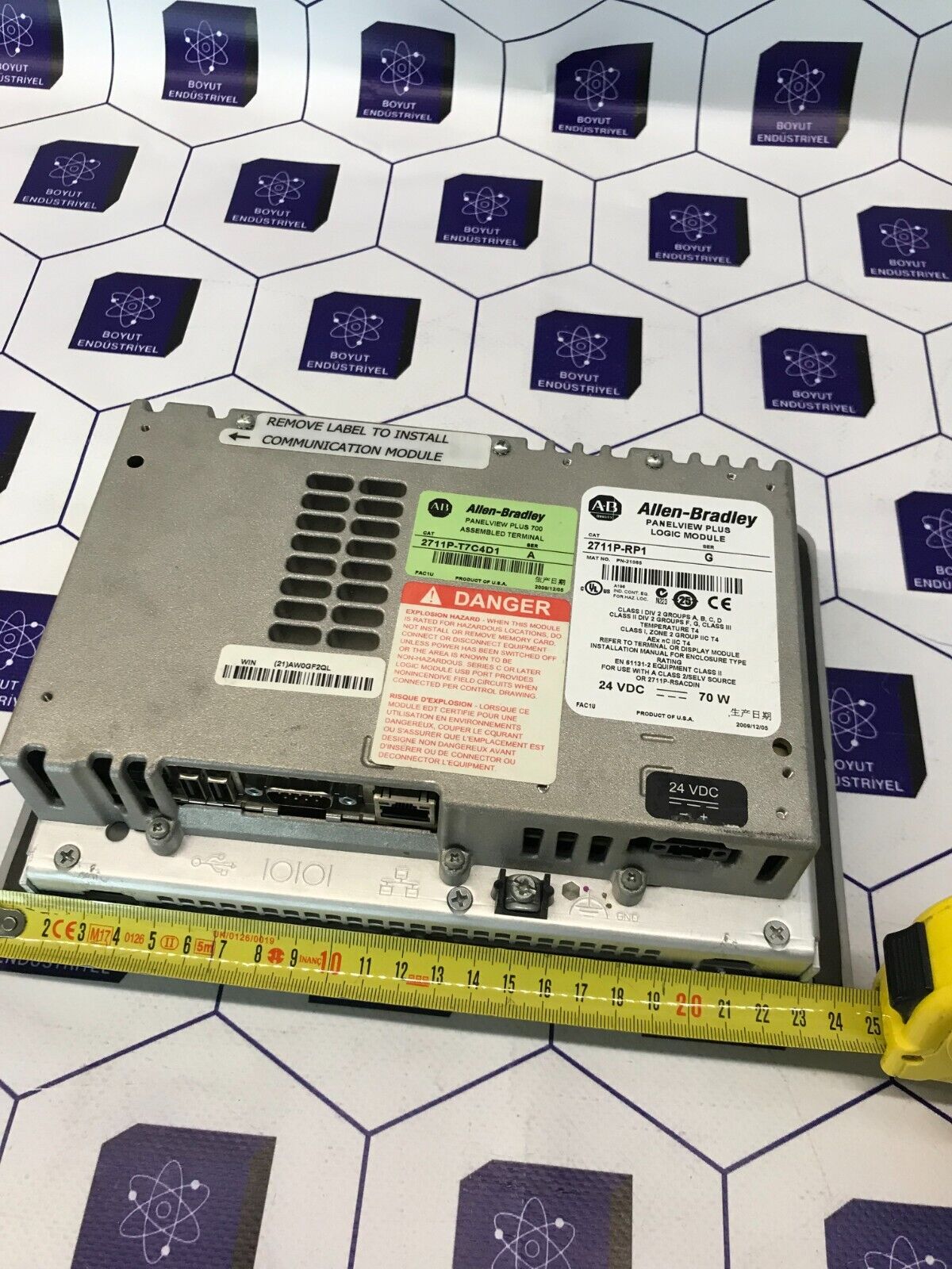 ALLEN BRADLEY PANELVIEW plus GE LOGIC MODULE  2711P-T7C4D1 2711P-RP1 SER:G