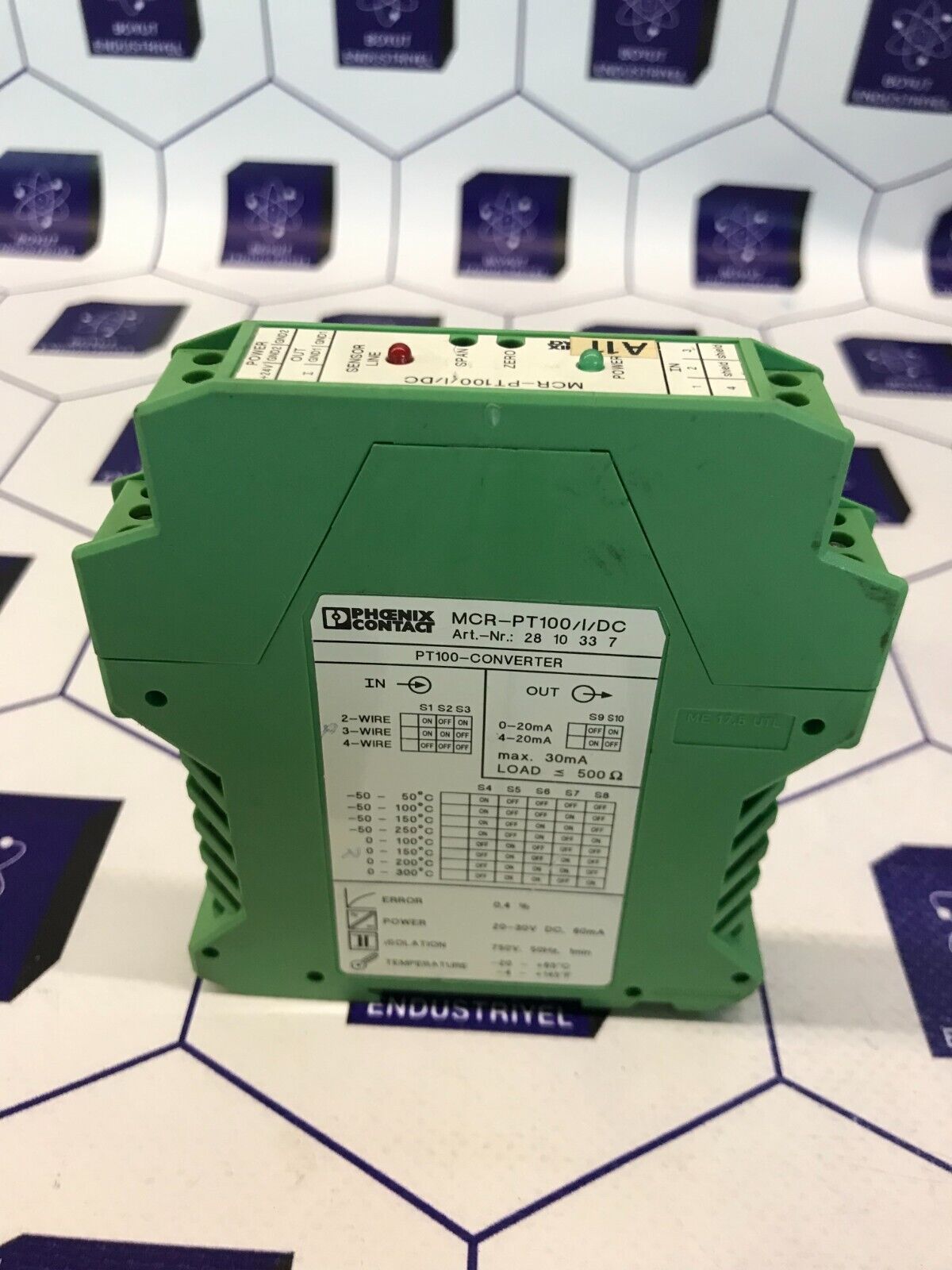 PHOENIX CONTACT PT100-CONVERTER MCR-PT100/I/DC ART NO : 2810337