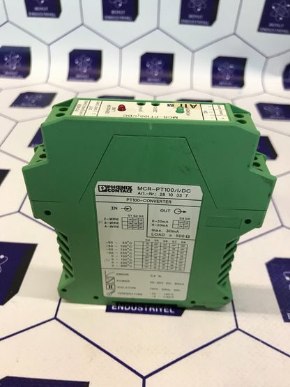 PHOENIX CONTACT PT100-CONVERTER MCR-PT100/I/DC ART NO : 2810337