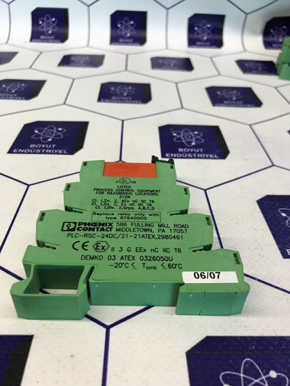 PHOENIX CONTACT 586 FILLING MILL ROAD  PLC-RSC-24DC/21-21 2980461 ATEX  31ZN