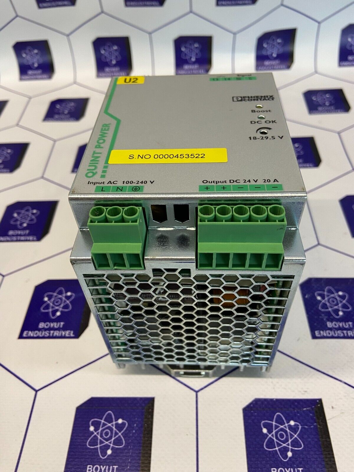 PHOENIX CONTACT QUINT POWER QUINT-PS/1AC/24DC/20 REV:09 ORDER NO: 2866776
