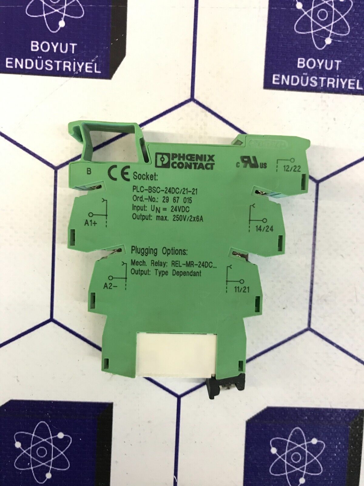 PHOENIX CONTACT PLC-BSC-24DC/21  PLC-BSC-24DC/21-21 ORDER NO:  2967015