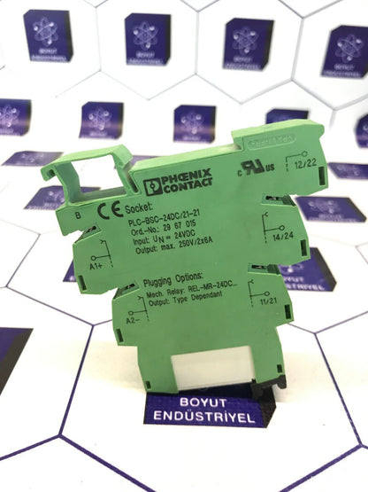 PHOENIX CONTACT PLC-BSC-24DC/21  PLC-BSC-24DC/21-21 ORDER NO:  2967015