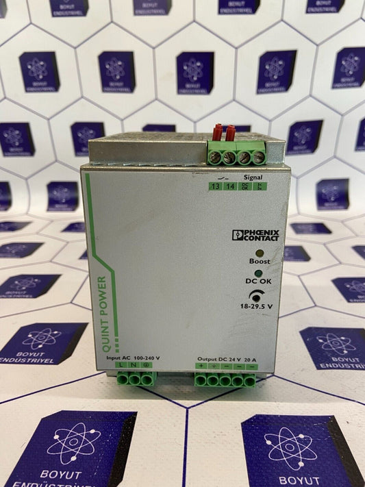 PHOENIX CONTACT QUINT POWER QUINT-PS/1AC/24DC/20 REV:11 D-32825 2866776