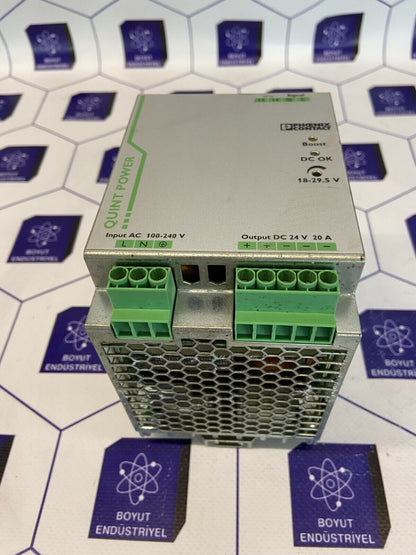 PHOENIX CONTACT QUINT POWER QUINT-PS/1AC/24DC/20 REV:11 D-32825 2866776