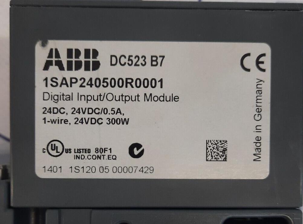 ABB -1SAP240500R0001- DC523 B7-DIGITAL INPUT/OUTPUT MODULE