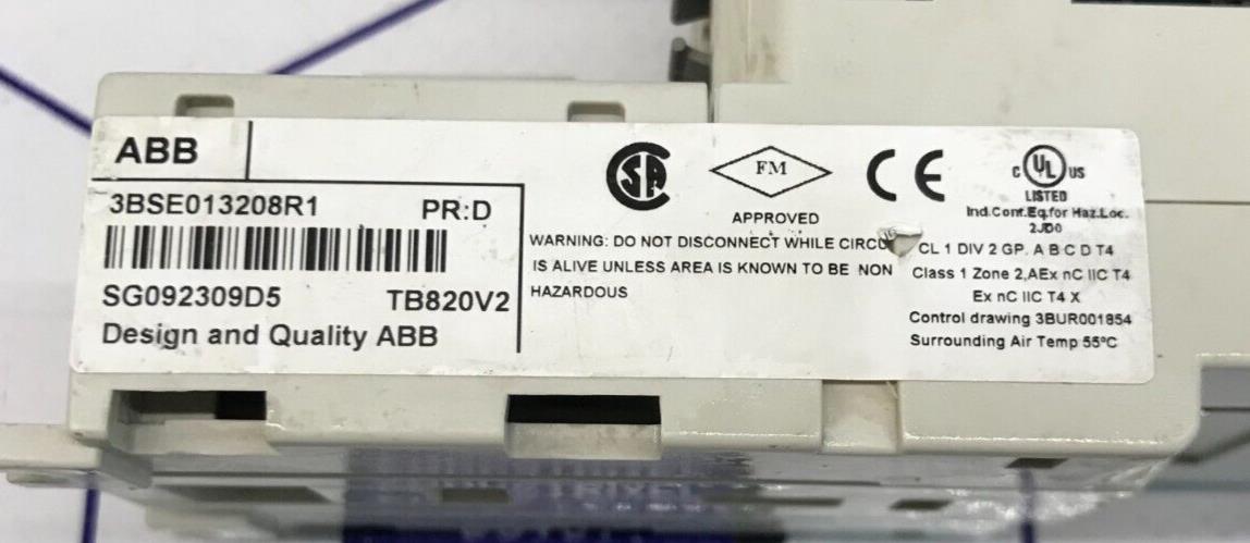 ABB 3BSE013208R1 - TB820V2  PR: D  Module Bus Cluster Modem