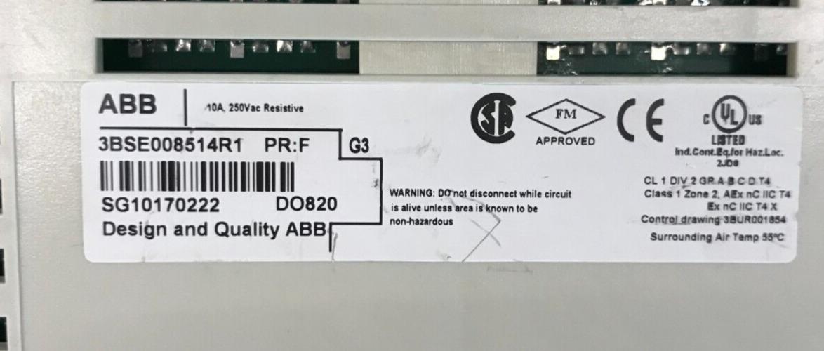 ABB  3BSE008514R1 - DO820 RELAY 24-250 V