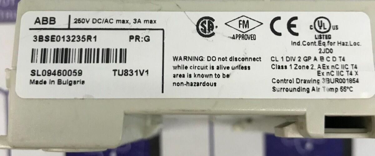 ABB 3BSE013235R1 - TU831V1