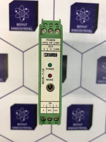 PHOENIX CONTACT RTD SENSOR DIN/PT 100.00 MCR-T/UI ORDER NO: 2814090