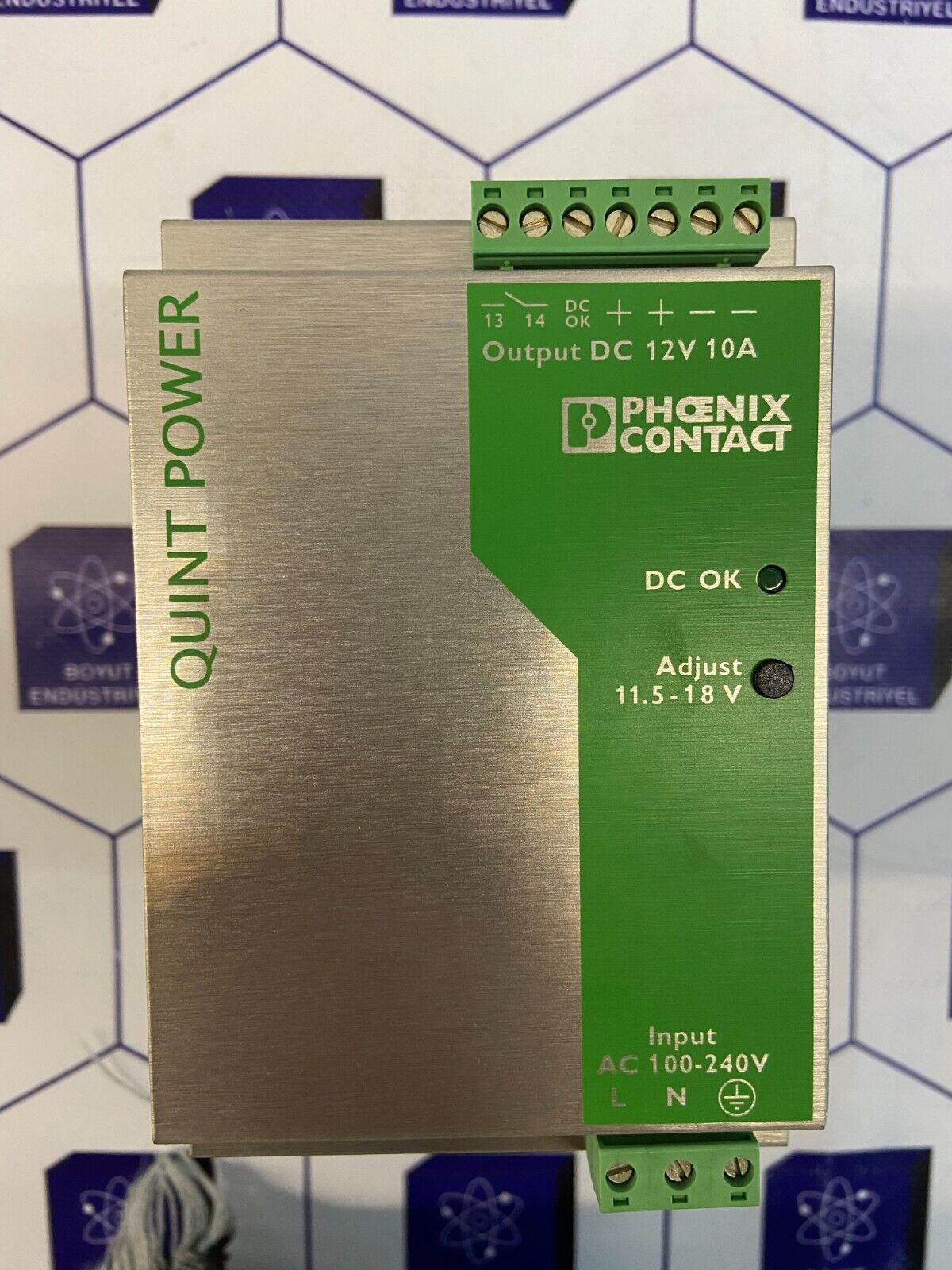 PHOENIX CONTACT QUINT POWER PART 152122+71 PS-100-240AC/12DC/10 ORD. NO: 2938811