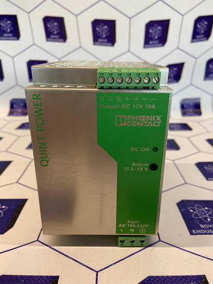 PHOENIX CONTACT QUINT POWER PART 152122+71 PS-100-240AC/12DC/10 ORD. NO: 2938811