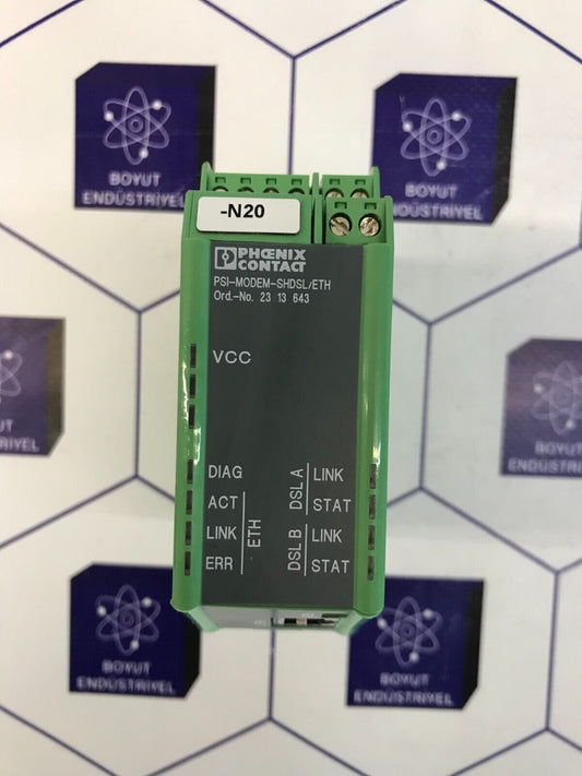 PHOENIX CONTACT PSI MODEM PSI-MODEM-SHDSL/ETH ORDER NO: 2313643 Serial1121181822