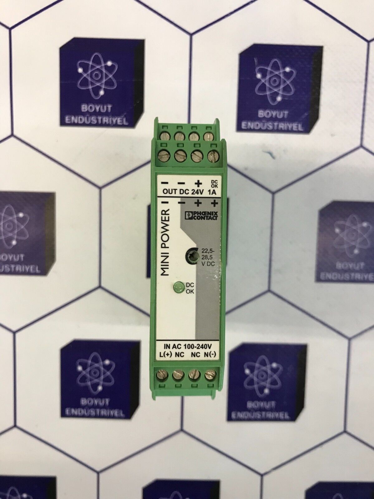 PHOENIX CONTACT POWER SUPPLY MINI-PS-100-240AC/24DC/1 ORDER NO:  2938840