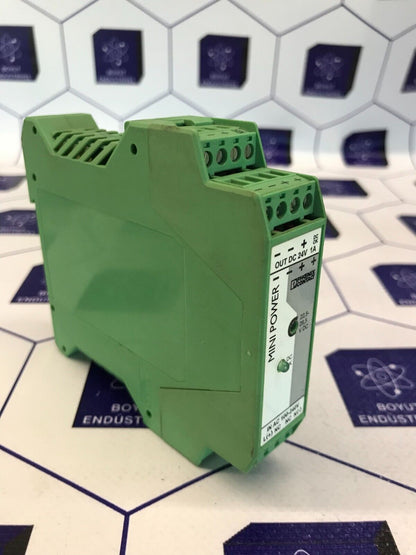 PHOENIX CONTACT POWER SUPPLY MINI-PS-100-240AC/24DC/1 ORDER NO:  2938840
