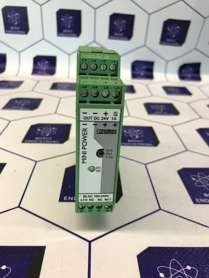 PHOENIX CONTACT POWER SUPPLY MINI-PS-100-240AC/24DC/1 ORDER NO:  2938840