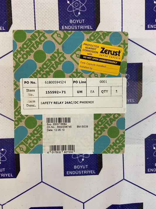 PHOENIX CONTACT RELAYS 24AC/DC  PSR-SCP-24UC/ESL4/3X1/1X2/B ORDER NO:  2981059