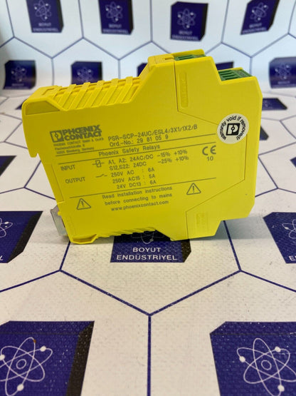 PHOENIX CONTACT RELAYS 24AC/DC  PSR-SCP-24UC/ESL4/3X1/1X2/B ORDER NO:  2981059