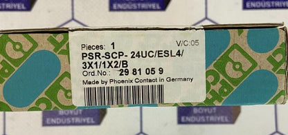 PHOENIX CONTACT RELAYS 24AC/DC  PSR-SCP-24UC/ESL4/3X1/1X2/B ORDER NO:  2981059