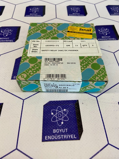 PHOENIX CONTACT RELAYS 24AC/DC  PSR-SCP-24UC/ESL4/3X1/1X2/B ORDER NO:  2981059